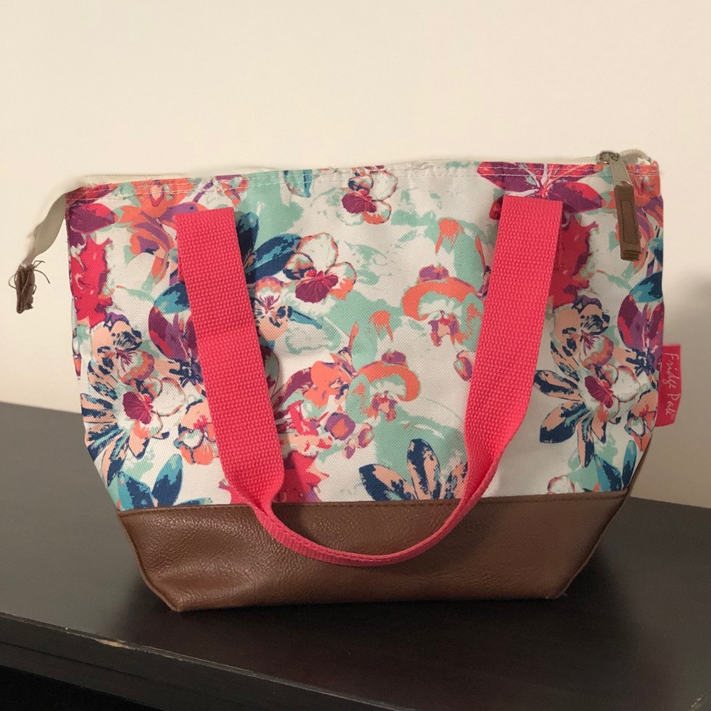 Floral lunch bag